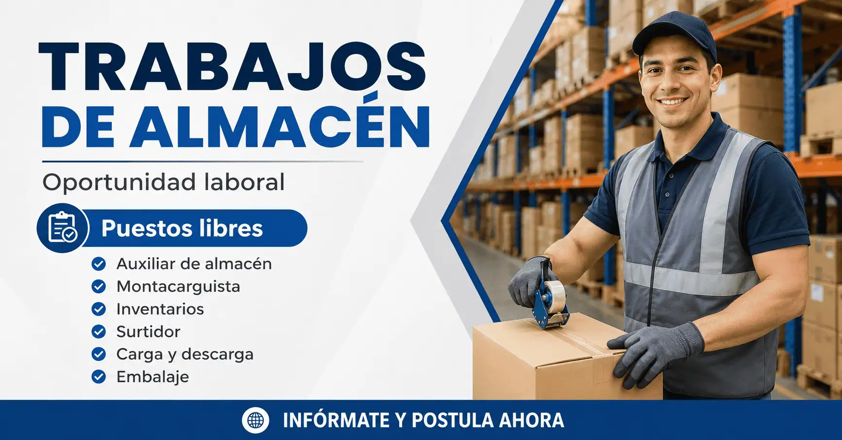 Trabajos de almacén para quienes buscan estabilidad laboral