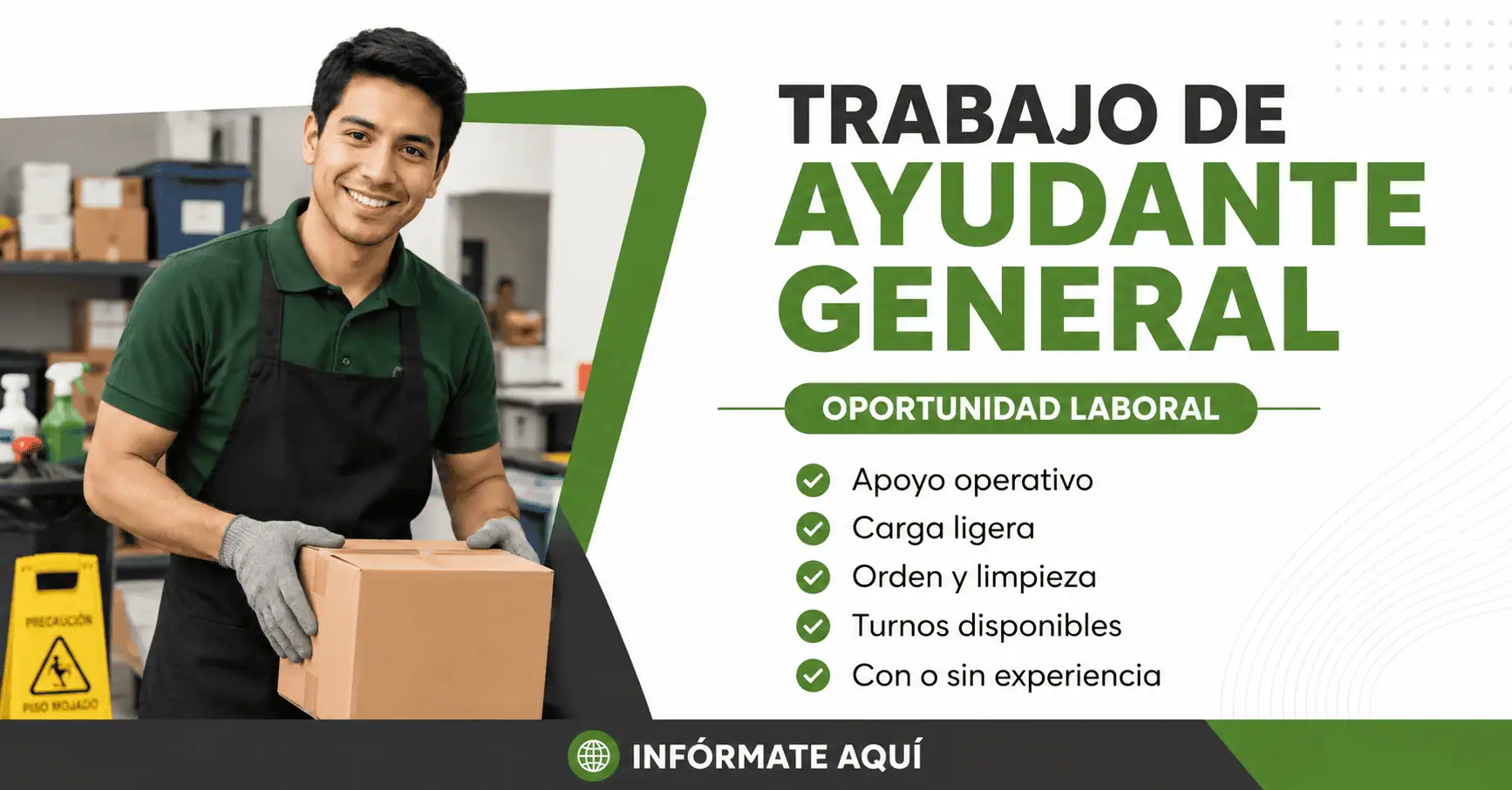 Vacantes de limpieza en empresas, oficinas y servicios