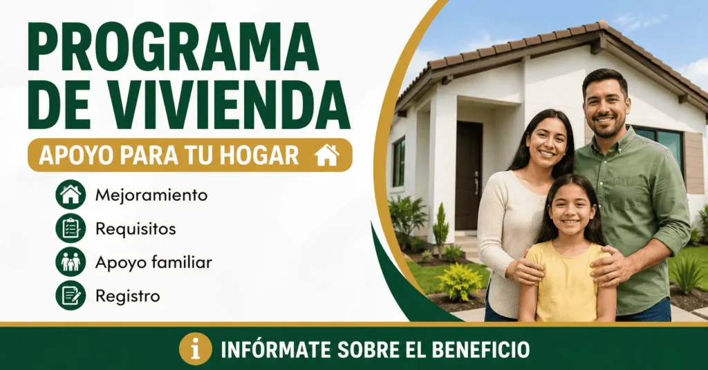 Programa de vivienda: apoyos para mejorar el hogar